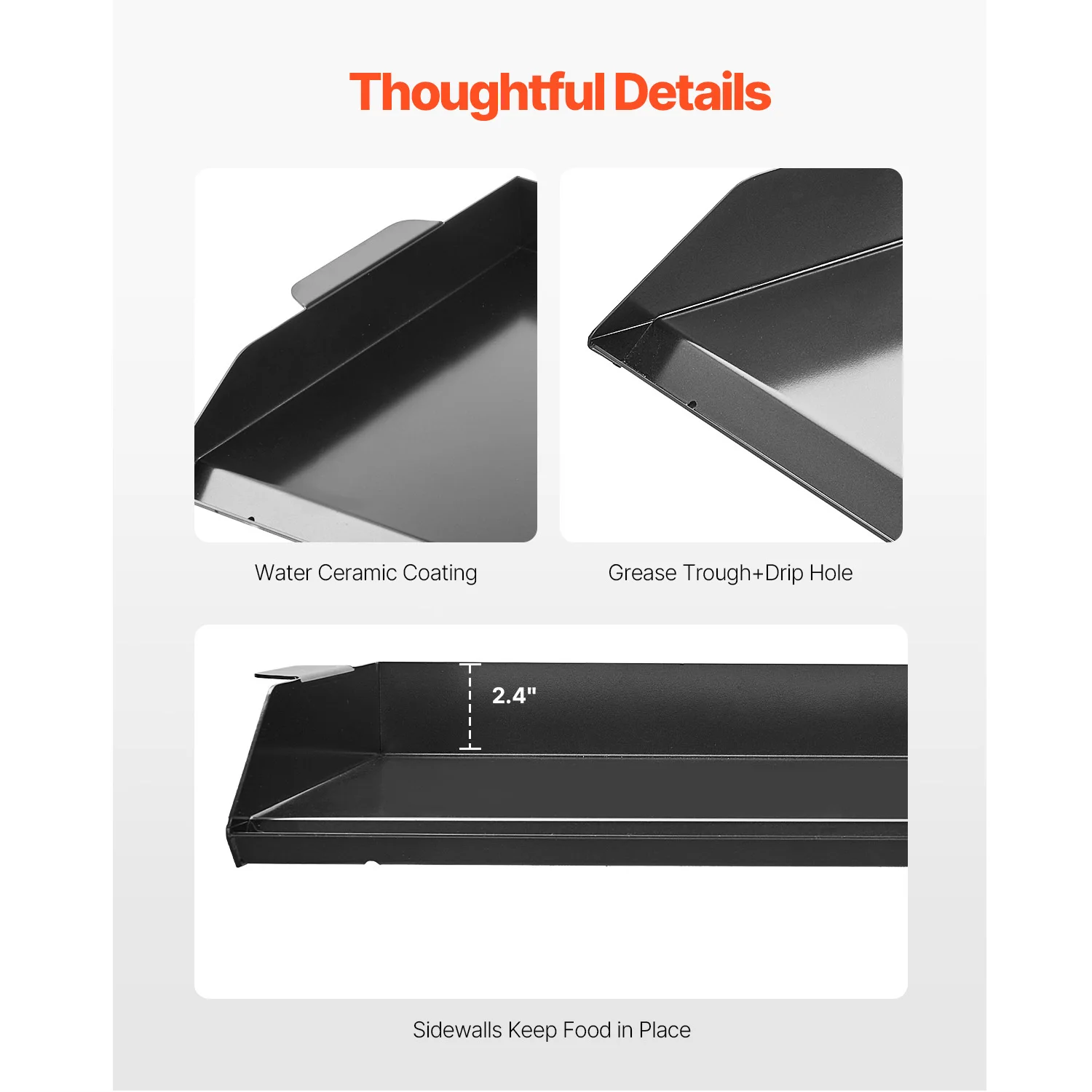 Carbon Steel Griddle Universal Flat Top Rectangular Plate Gas Grill Griddle for BBQ Grill Portable Family Cookware - Image 2