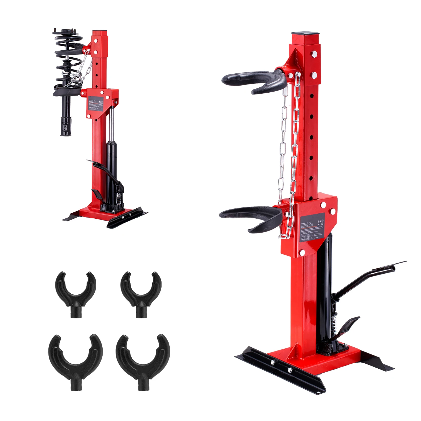 Strut Spring Compressor 4.5 Ton/9920 LBS Hydraulic Jack 1 Ton Rated Compression Force Auto Strut Coil Spring Compressor