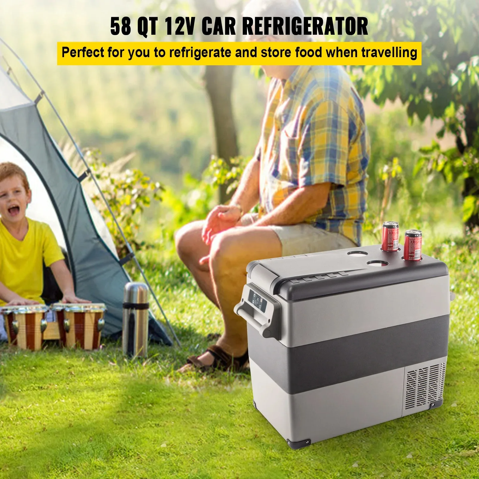 20L22L35L45L55L Car Refrigerator Mini Fridge Freezer Portable Compressor Cooler 12/24V DC 110-240V Ice Box for Camping - Image 2