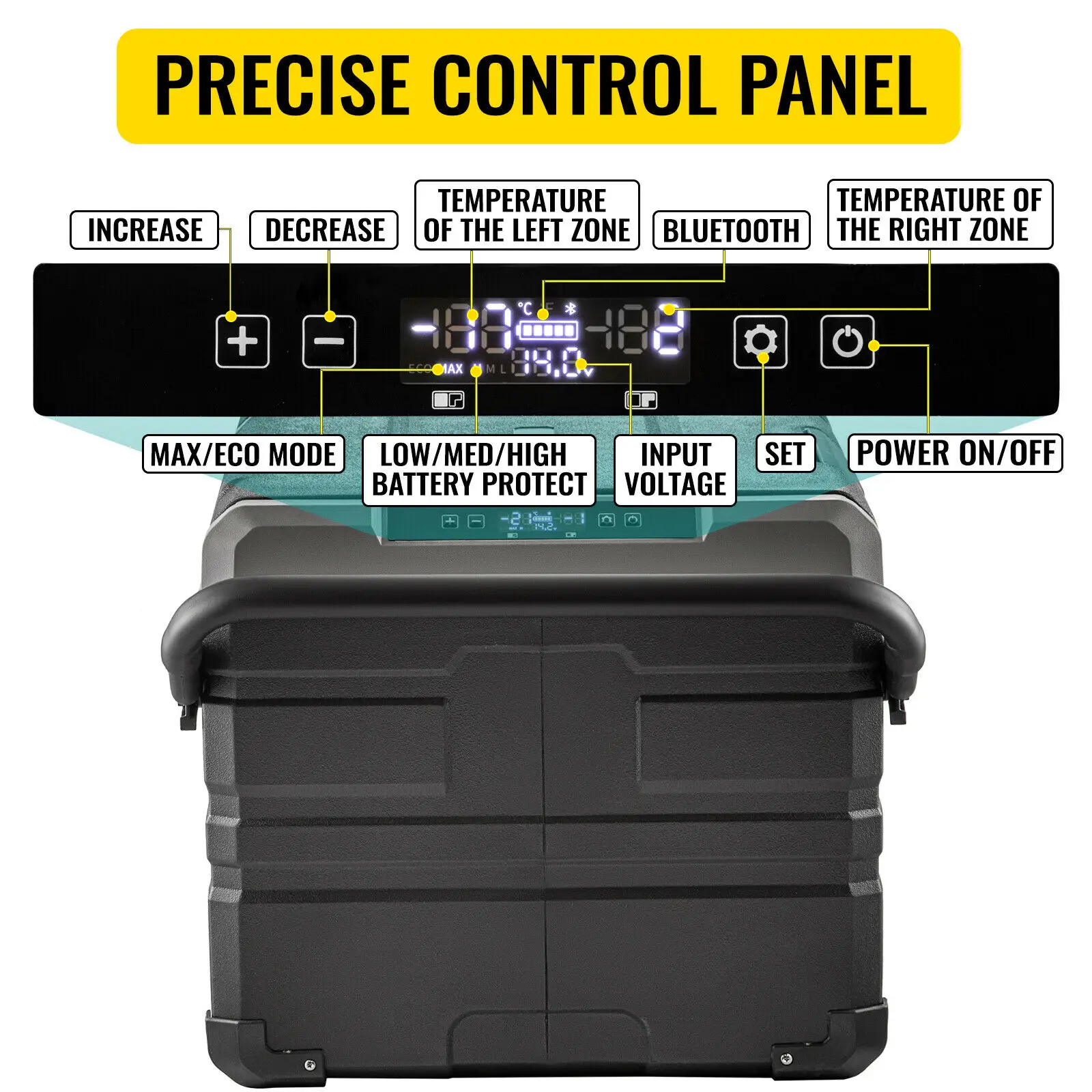 75L 95L Small Car Fridge Portable Mini Dual Storage Zone Refrigerator Compressor Truck Freezer Cooler for Home Use - Image 6