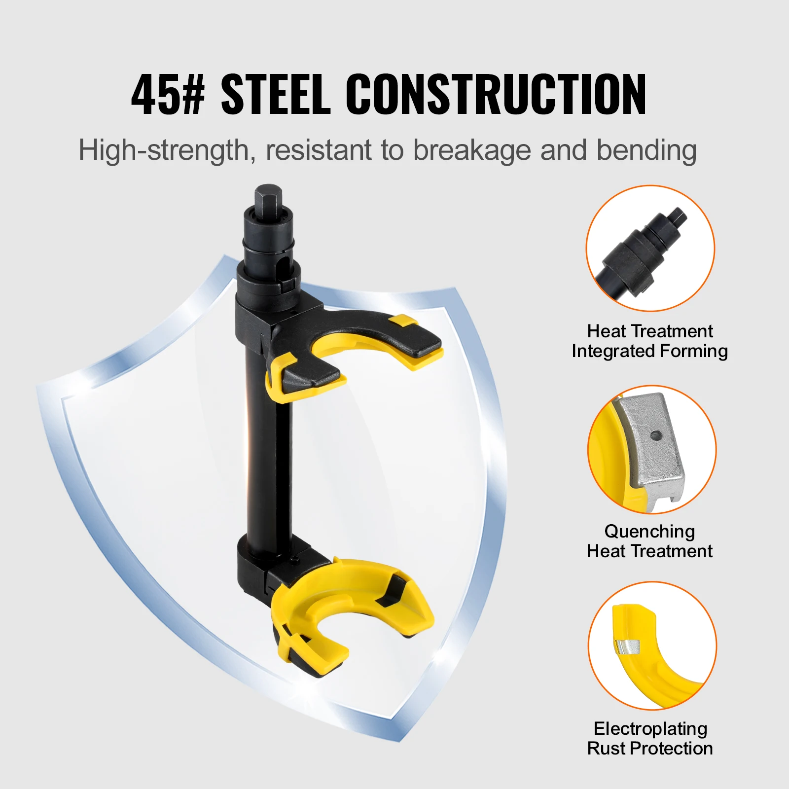 Strut Spring Compressor Macpherson Strut Spring Compressor Kit Interchangeable Fork Strut Coil Extractoror Remover Tool - Image 5