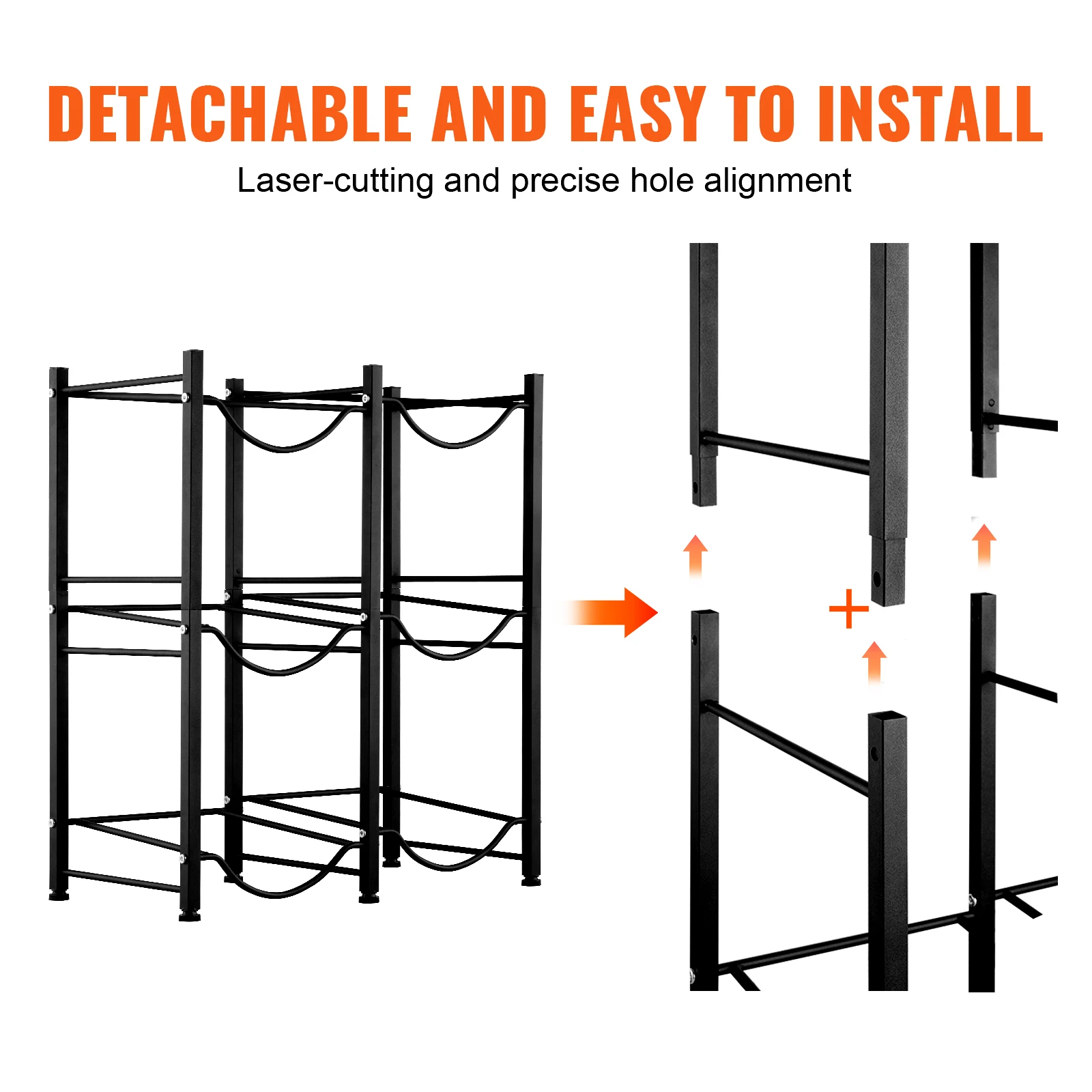 3/4/5 Tiers Water Jug Holder Iron Water Bottle Holder Double/Single Row Easy Installation for Kitchen Office Livingroom - Image 4