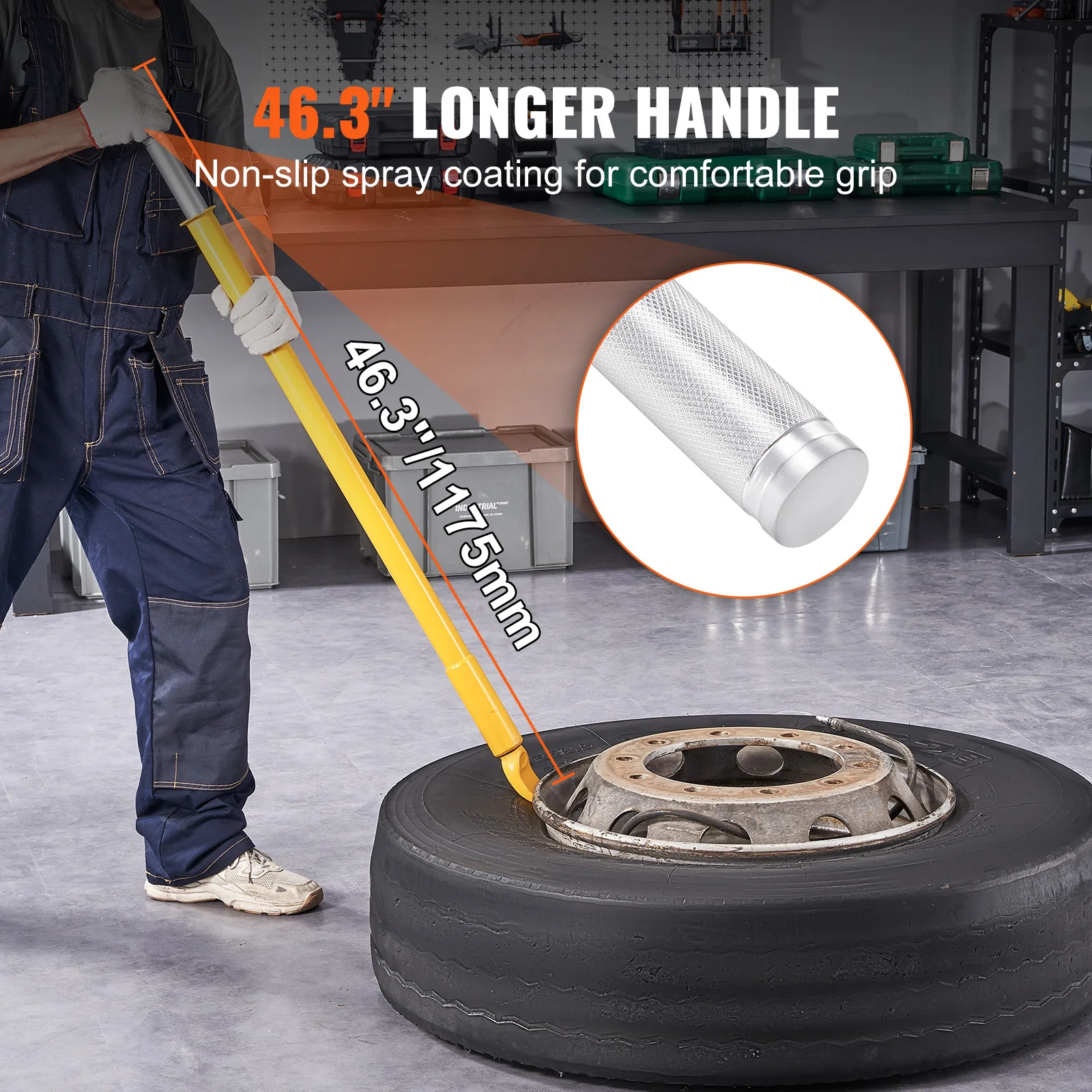 Tire Bead Breaker Slide Hammer Tire Slide Hammer Heavy Duty Steel Tire Changing Tool for Car Truck Trailer Tire Removal - Image 4
