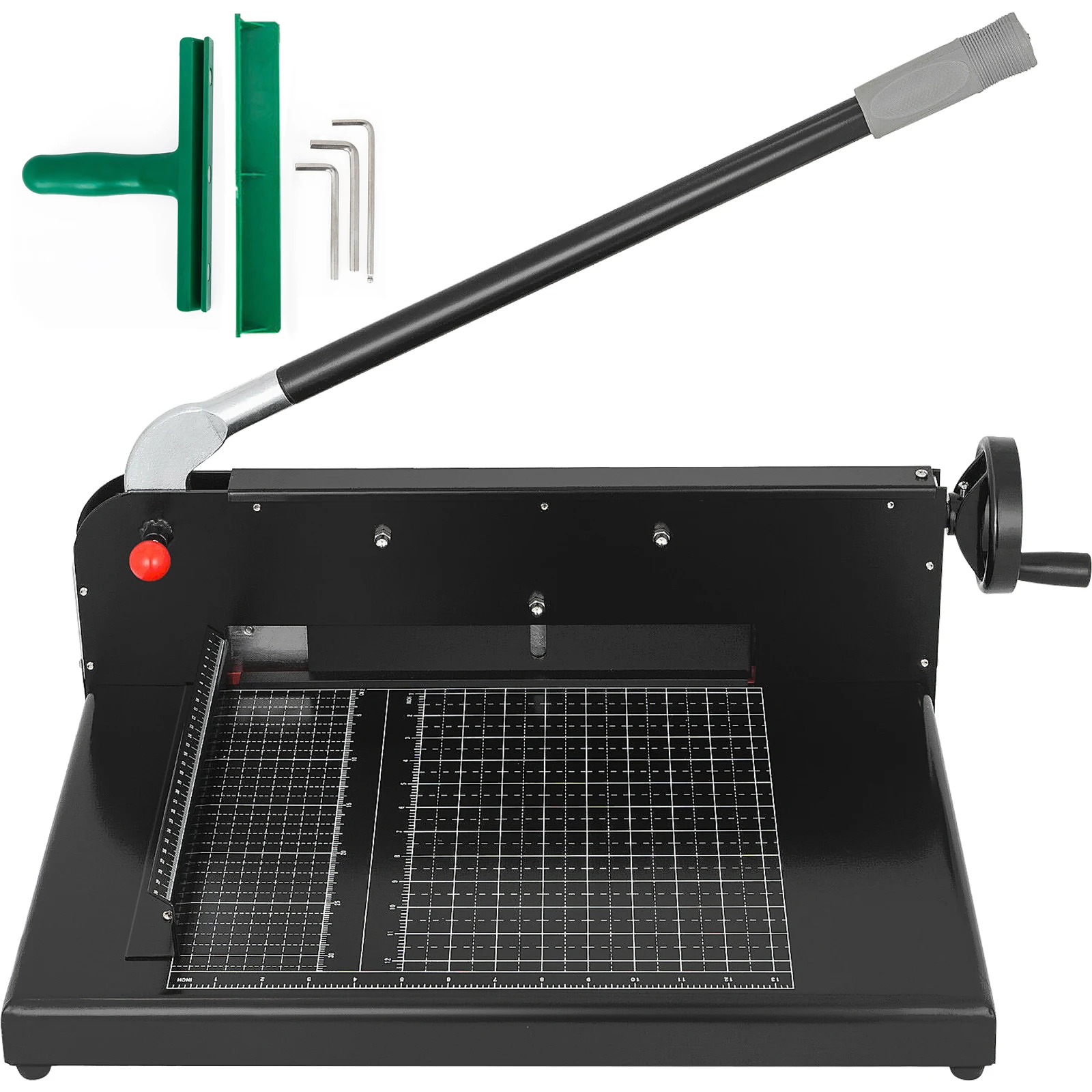 A4 12" Manual Paper Cutter Heavy Duty Guillotine Trimmer 300 Sheets Die Cutters for Home Office Laboratory Commercial