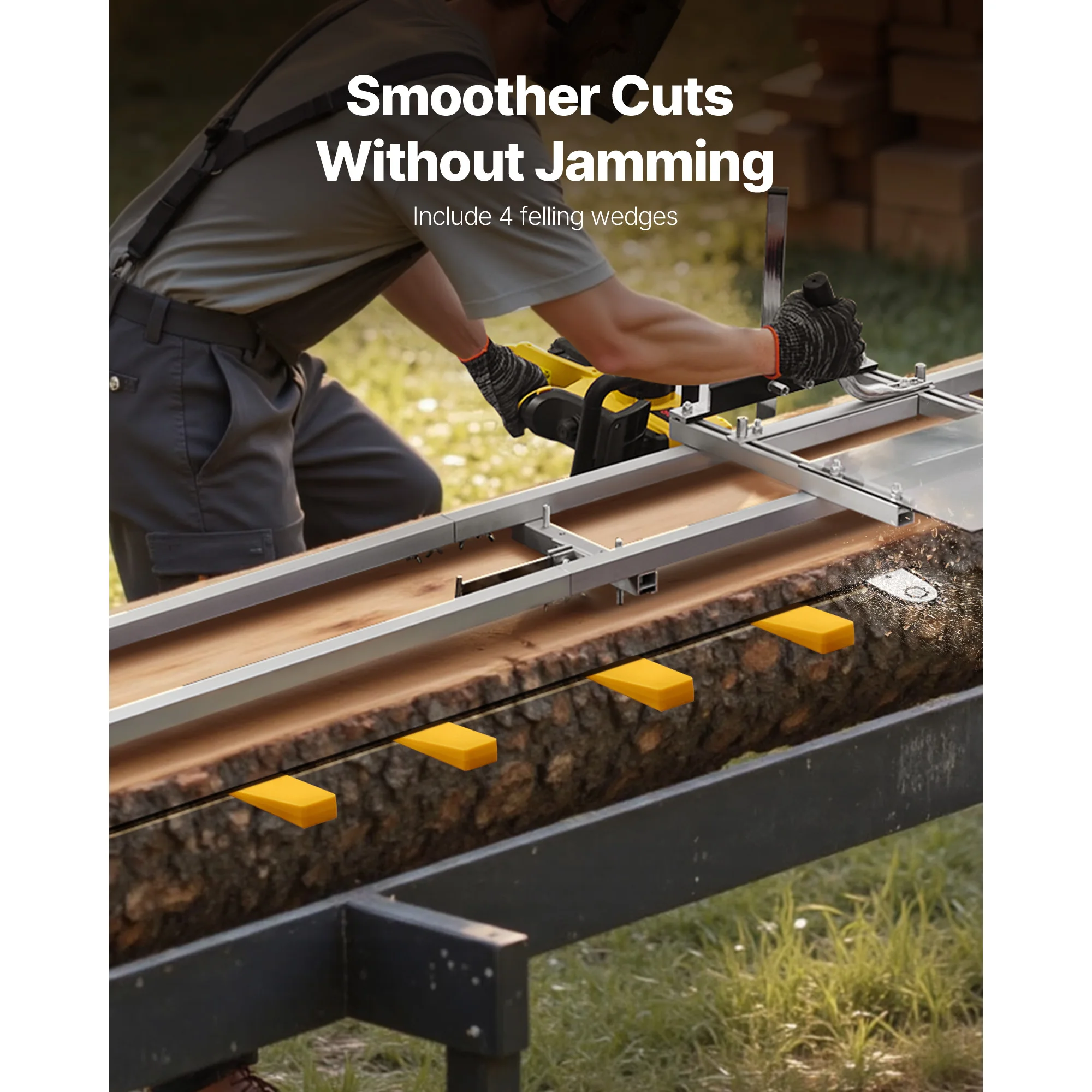 Rail Mill Guide System Saw Milling Rails System Works with Chainsaw Adjustable Rail Milling Guide Kit for Woodworkers - Image 6