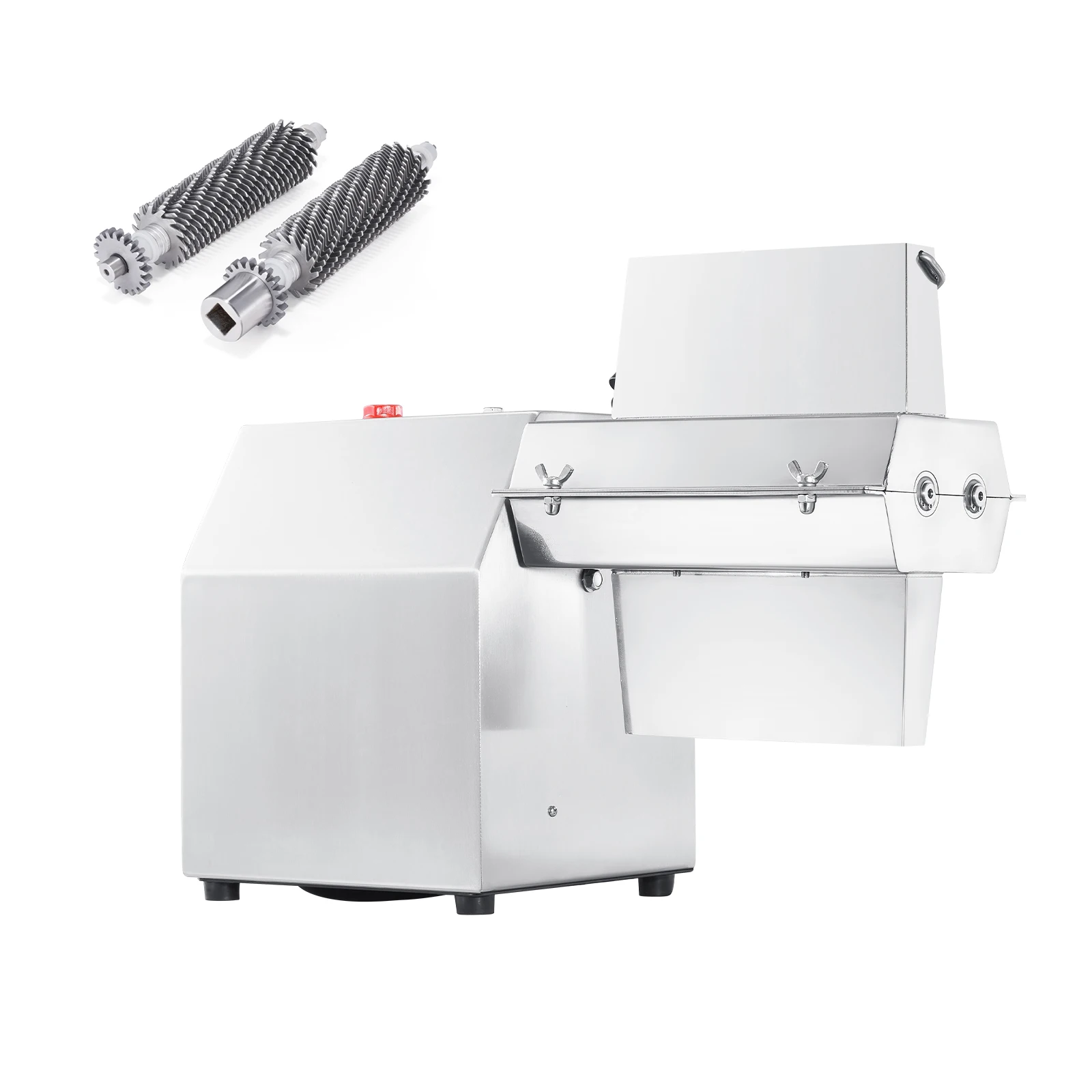 Commercial Meat Tenderizer Heavy Duty 304 Stainless Steel Kitchen Tool with Meat Tong Cleaning Brush and Meat Machine