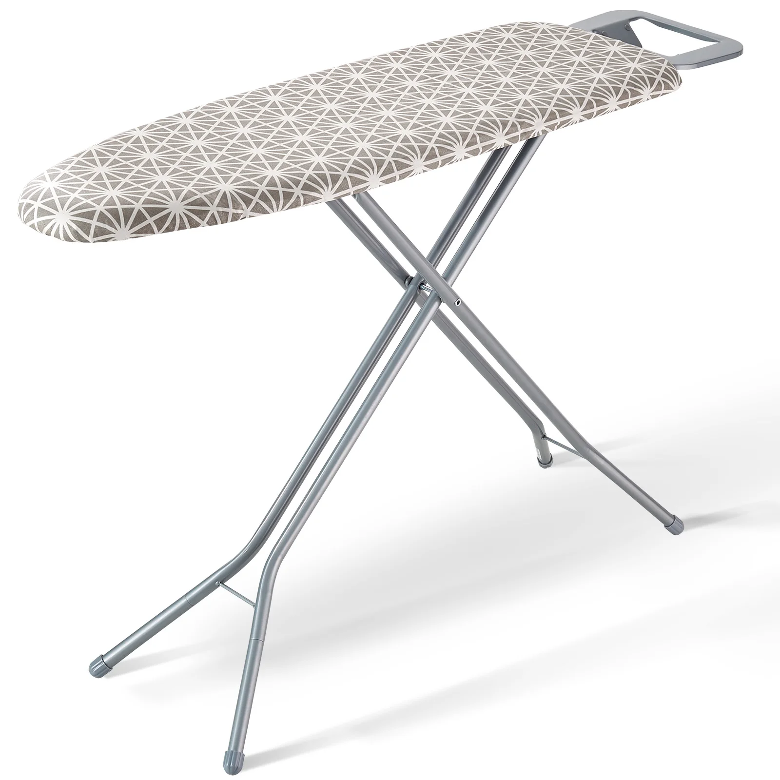 Ironing Board Thickened w/ Heat Resistant Cover 100% Cotton Cover Height Adjustable Ironing Board for Home Laundry Room