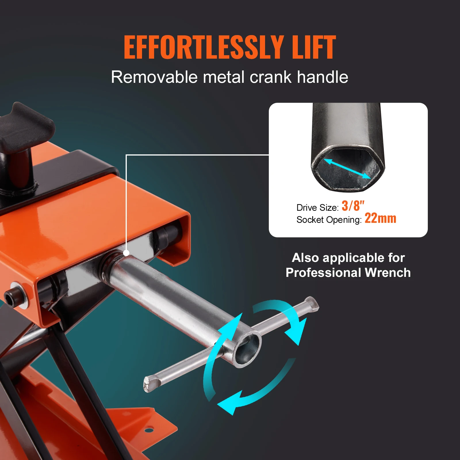 Motorcycle Lift 1100 LBS Motorcycle Scissor Lift Jack with Safety Pin Steel Motorcycle Jack Hoist Stand for Motorbike - Image 5