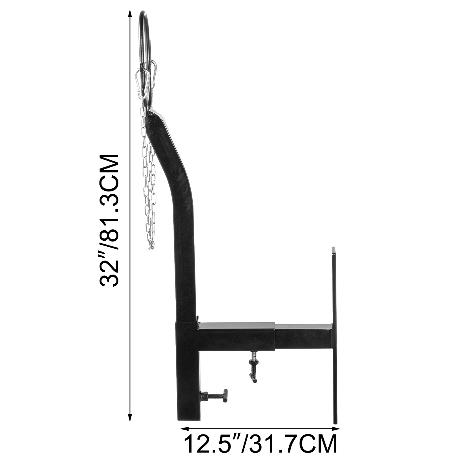Galvanized Livestock Stand Adjust Shaving Stand Black/White Adjust Livestock Stand Nose Loop Goat Trimming Stand - Image 6