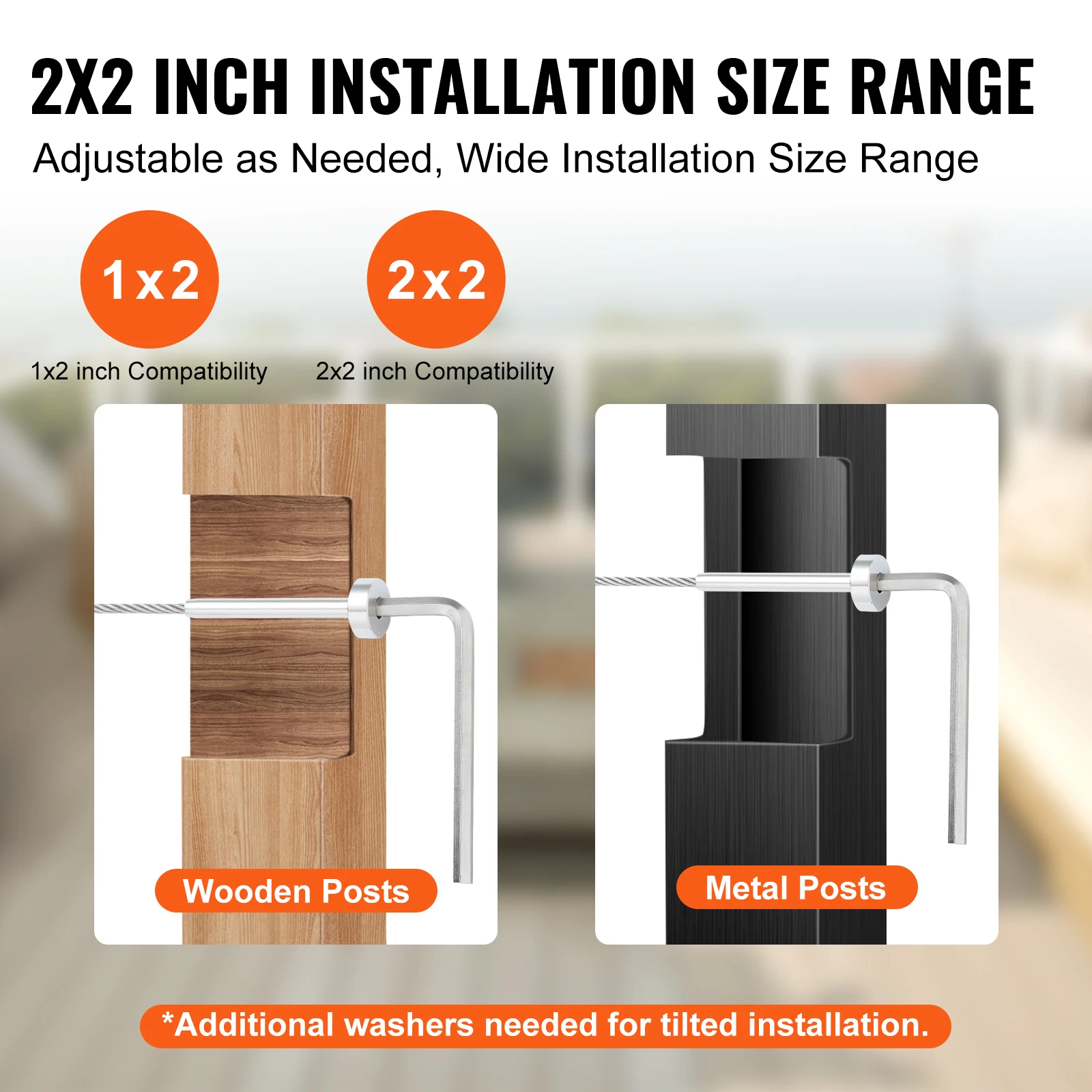 20/30/40 Pack Invisible Cable Railing kit T316 Stainless Steel 1/8" Invisible Receiver and Swage Stud End for Post - Image 3