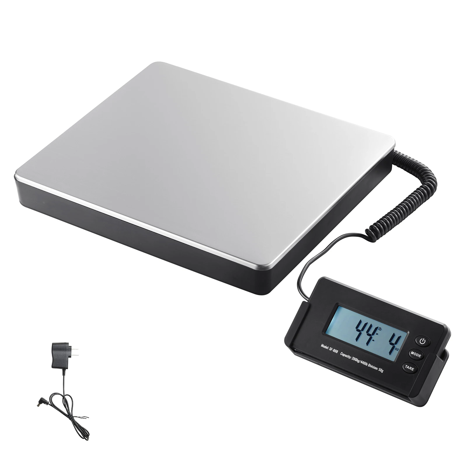 440lbs Digital Shipping Scale with Timer Tare Function HD LCD Screen Portable Package Postal Scale for Home Post Office