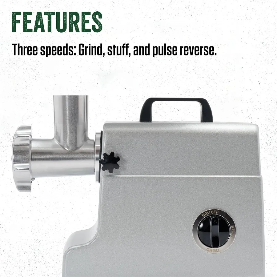 MightyBite 8 Meat Grinder 500 Watt Aluminum Electric Meat Grinder Machine HighEfficiency Kitchen Tool for Home Use Perfect for - Image 3