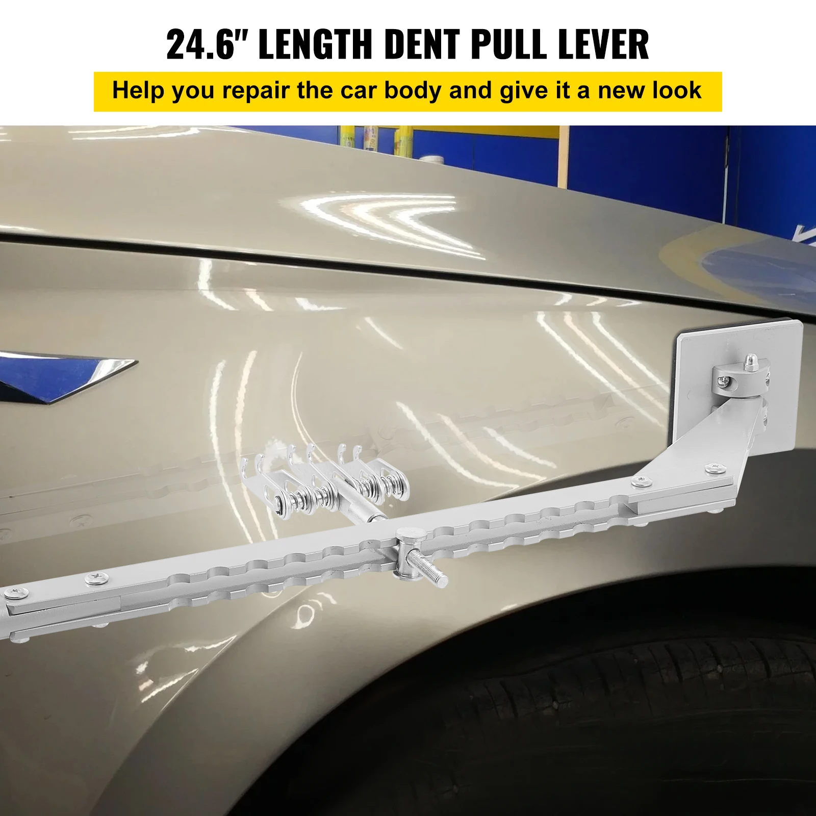Dent Pull Bar 6 Claw Hook Dent Puller Single Leg Levelling Portable Dent Pull Bar Aluminum Alloy for Car Dent Repairing - Image 2