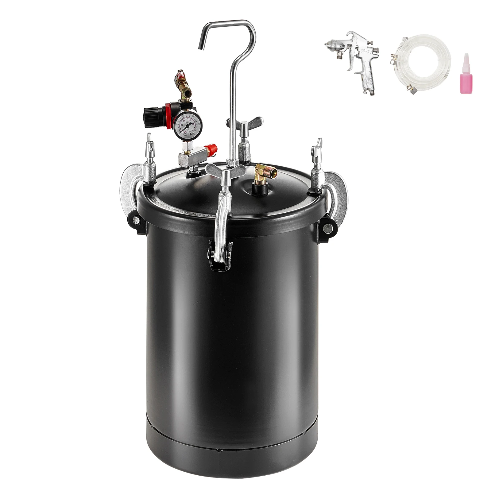 Spray Paint Pressure Pot 15L Pressure Pot Tank 60psi Adjustale Pressure Steel Pressure Pot Paint Tank Spray Gun Hose