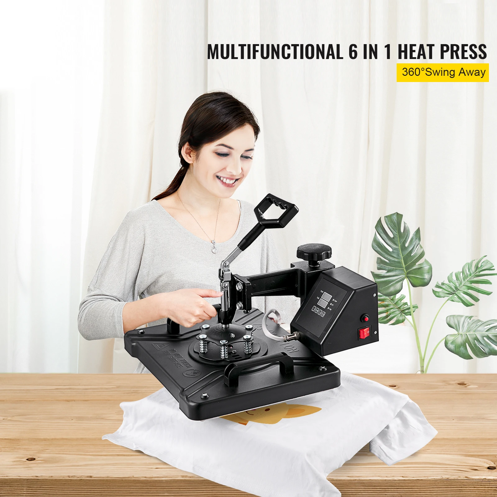 5 6 8 in 1 Heat Press Machine T shirt Heat Transfer Printer Muntifunctional Sublimation Mug/Latte Mug/Hat/Plate/Bottle - Image 2