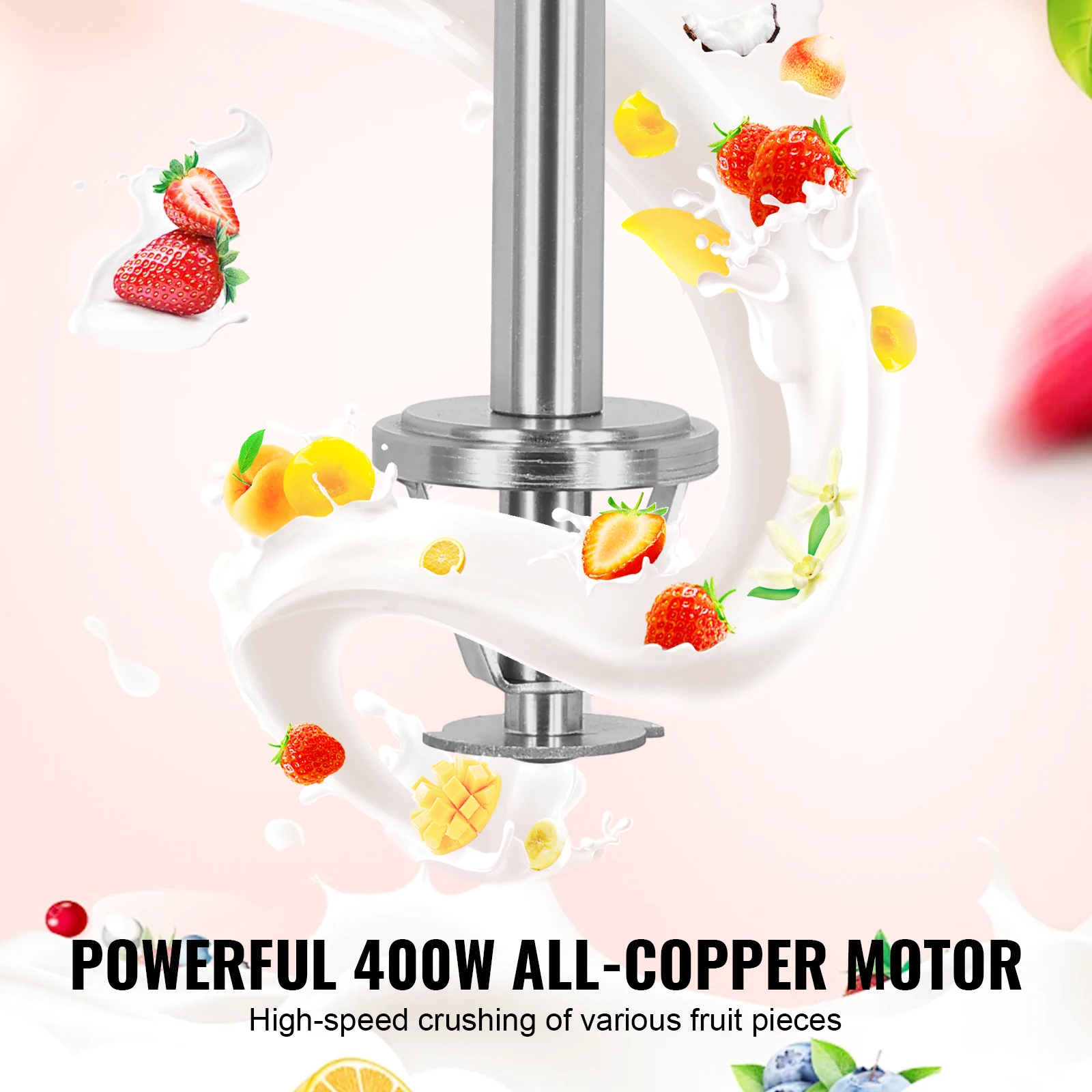 Ice Cream Blender High-Speed Ice Cream Maker Mixer Stir Machine Speed Adjustment Stainless Steel Ice Cream Shaker - Image 3