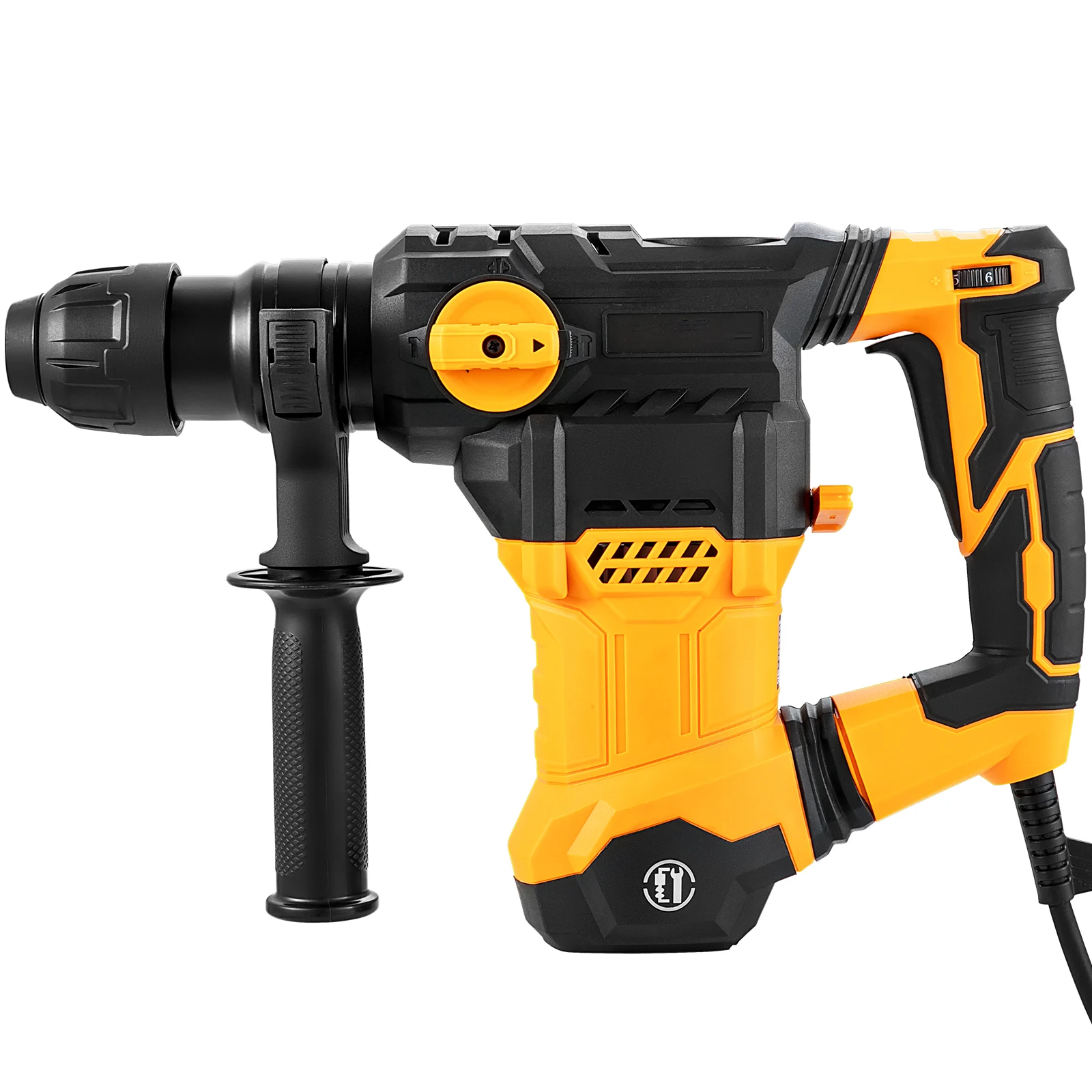 1500W Rotary Hammer Drill Max Drilling 32mm 4 Modes Plus Corded Demolition Chipping Metal Concrete Breaker Jackhammer