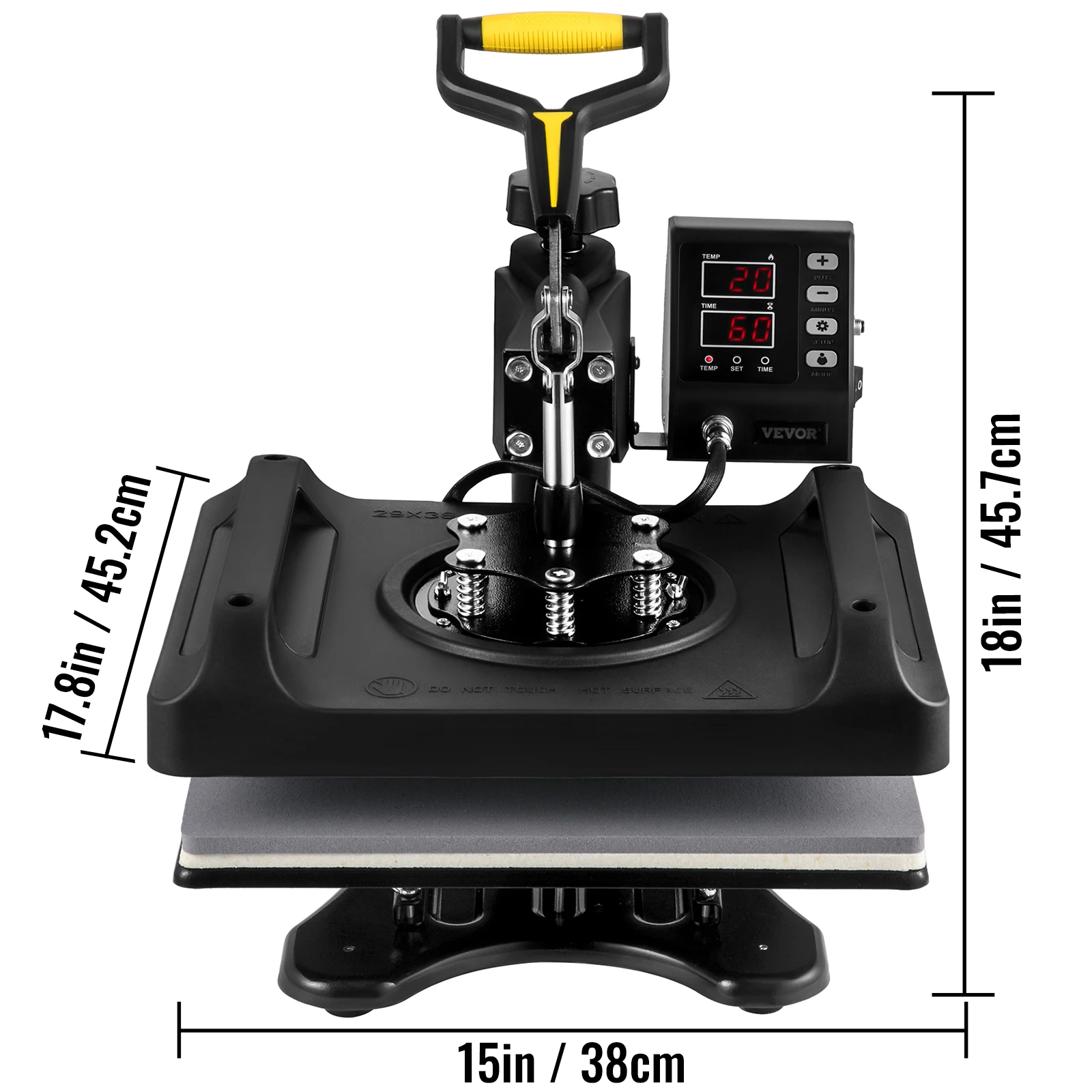 30*38CM 8 in 1 Combo Upgrade Heat Press Machine 360° Rotation Sublimation Printer Cap Shirt Mug Plate 2D Heat Transfer - Image 6