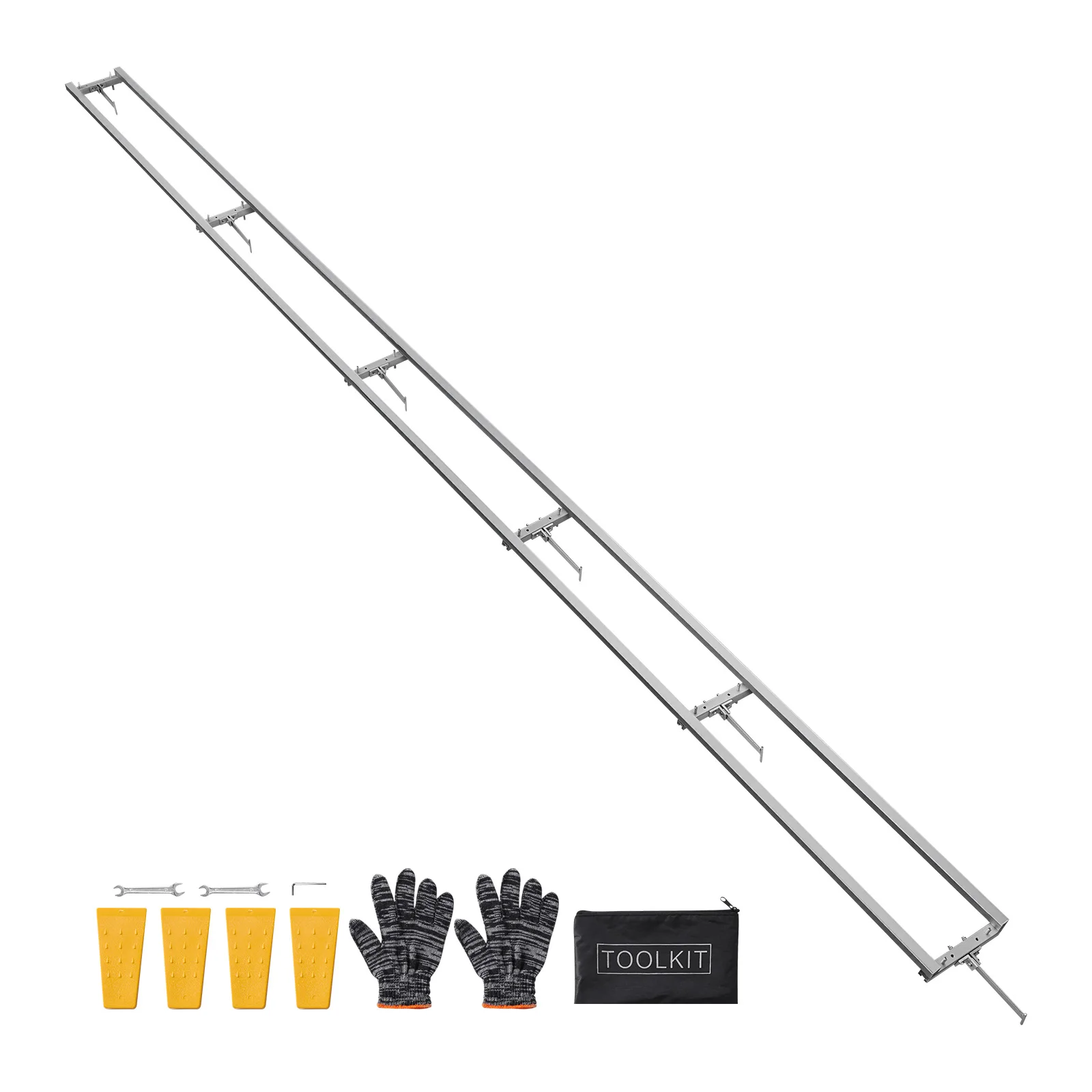 Rail Mill Guide System Saw Milling Rails System Works with Chainsaw Adjustable Rail Milling Guide Kit for Woodworkers