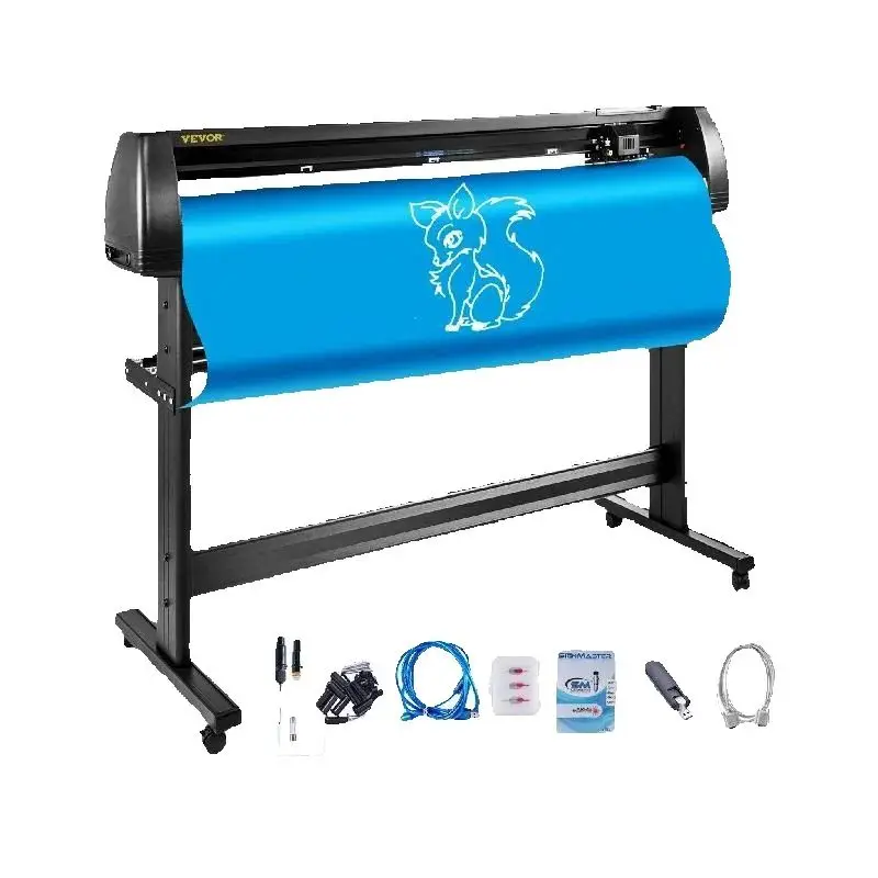 53Inch Vinyl Cutter Plotter Machine 1350mm Vinyl Cutting Plotter Signmaster LCD Screen for DIY Advertising Label Making