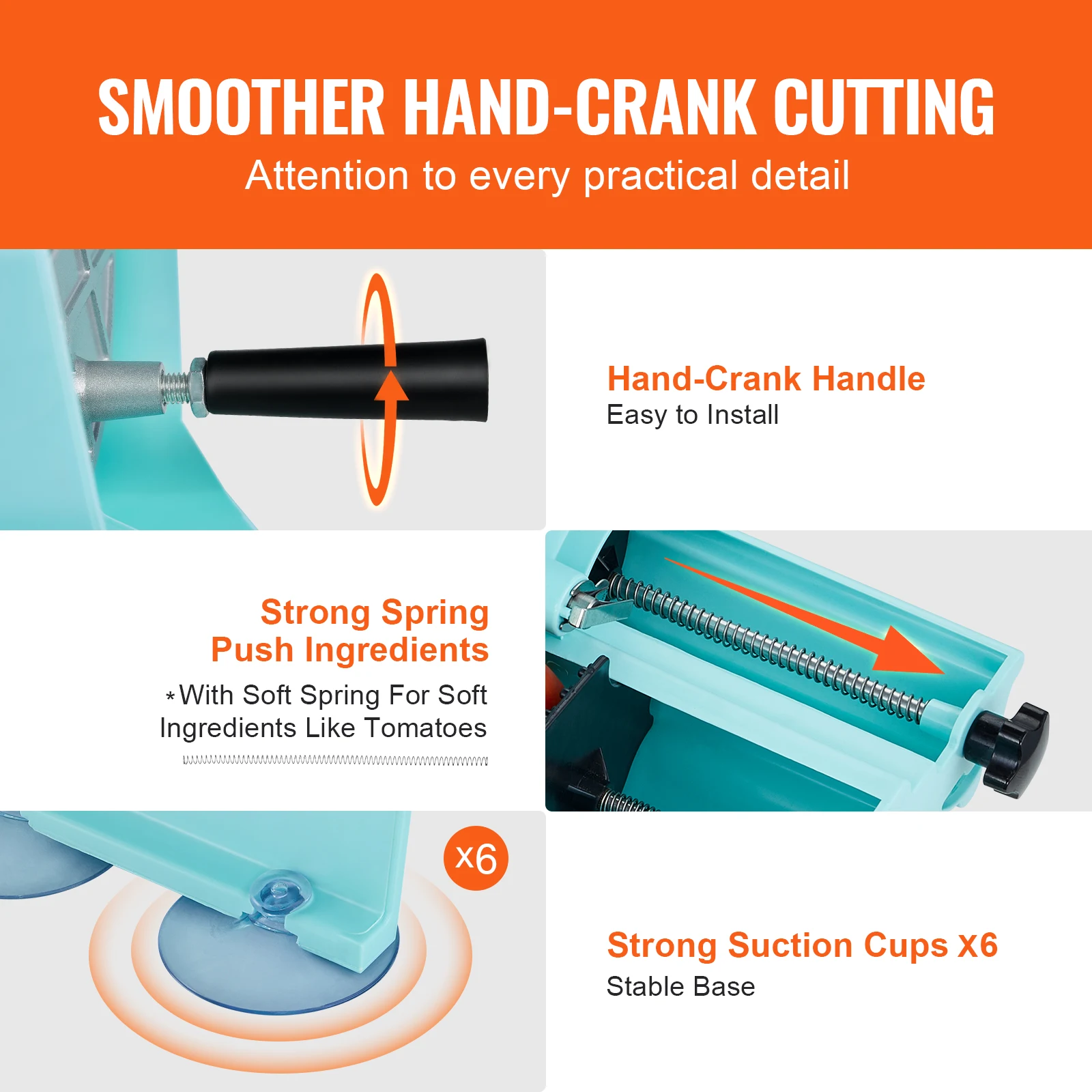 Manual Vegetable Fruit Slicer 0-0.5"/0-12mm Adjustable Commercial Slicer Machine Stainless Steel Blade Food Cutter - Image 5